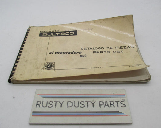 Bultaco Factory 1971 El Montadero MK2 Parts List Catalog Manual 81.32-066