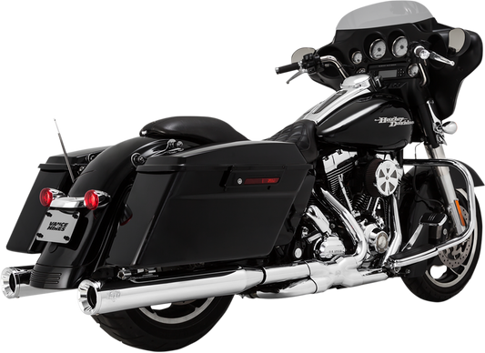 Vance & Hines 4" Eliminator 400 Slip-On Mufflers Chrome 16703