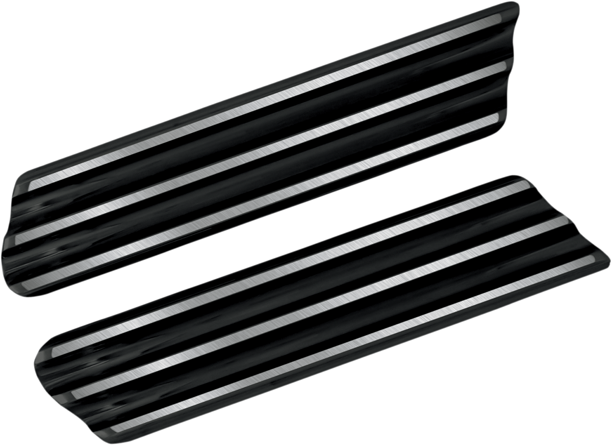 Covingtons Saddlebag Latch Delete Plates Black C1006-B