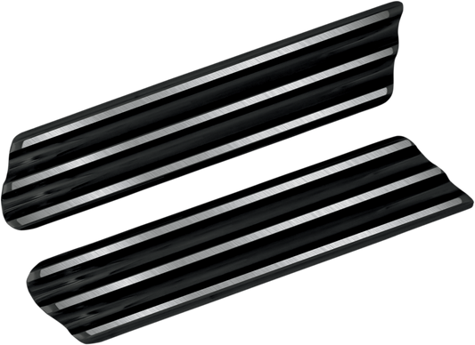 Covingtons Saddlebag Latch Delete Plates Black C1006-B