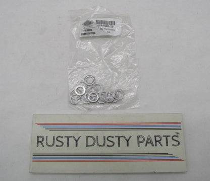 Lot of 15 Diamond Polished Stainless Steel Flat Washers WAN06P-25