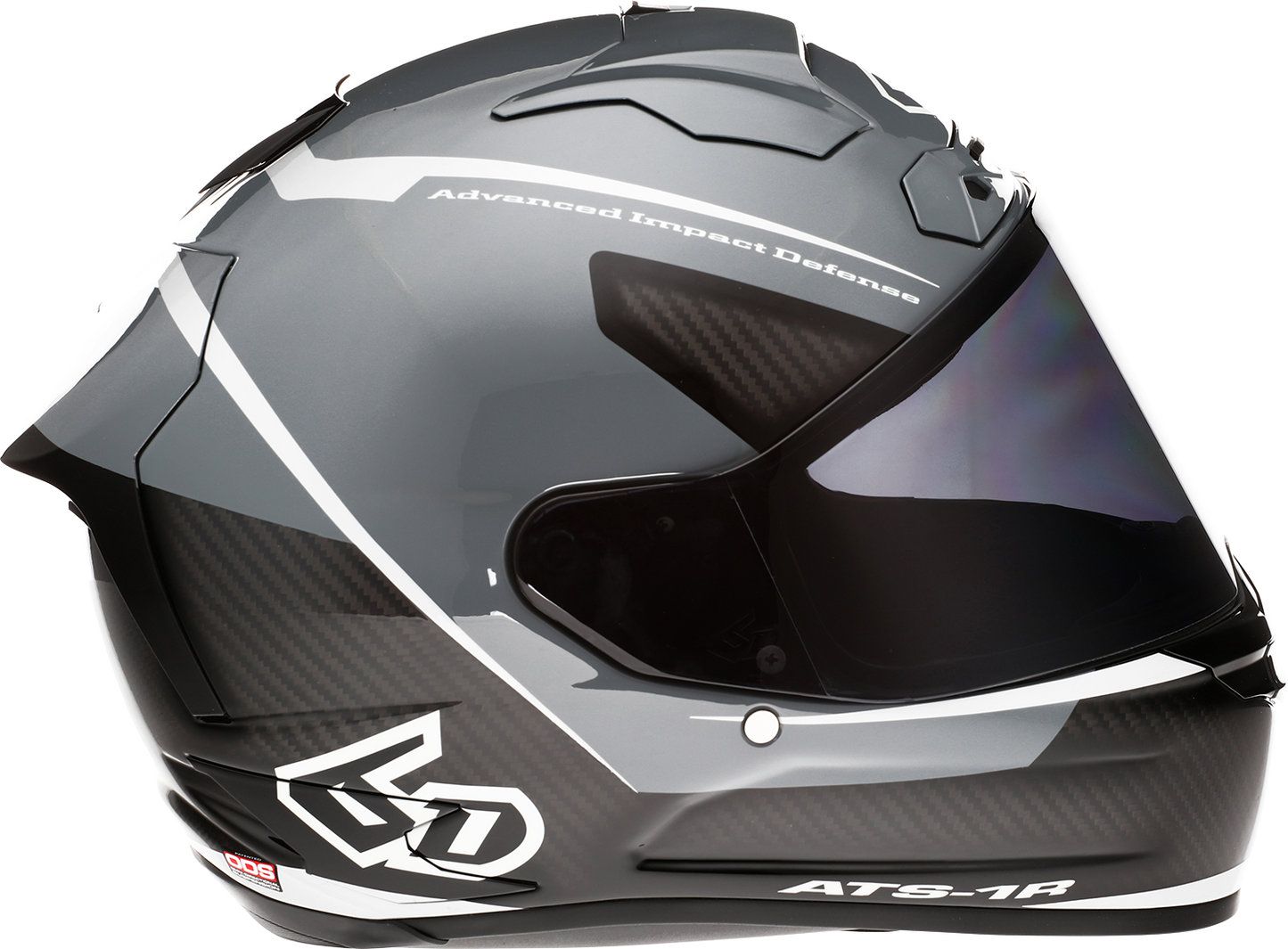 6D HELMETS ATS-1R Alpha Helmet Silver Large 30-0587