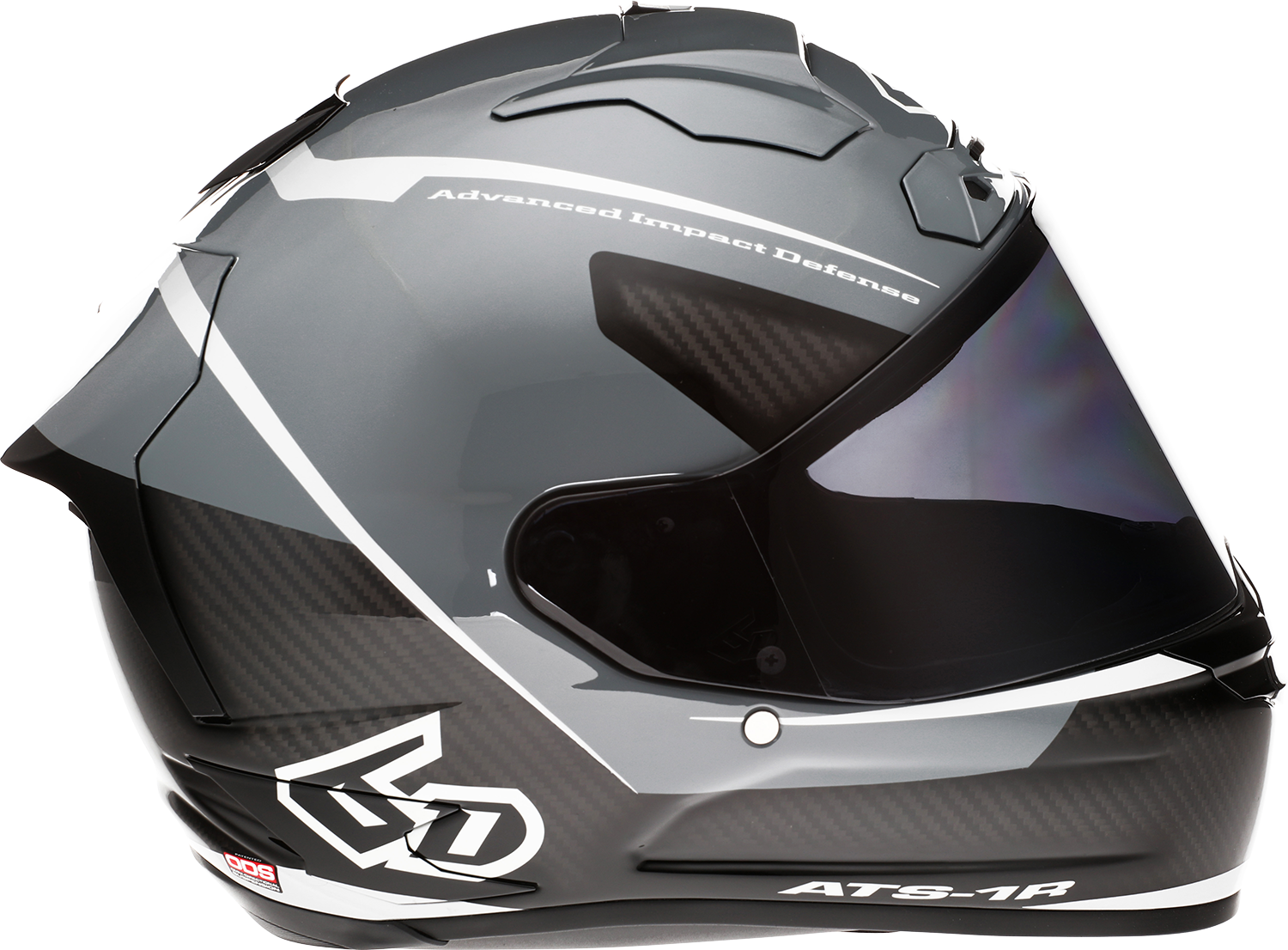 6D HELMETS ATS-1R Alpha Helmet Silver Large 30-0587