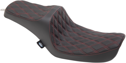 Drag Specialties Predator III Seats Black Red 0803-0654