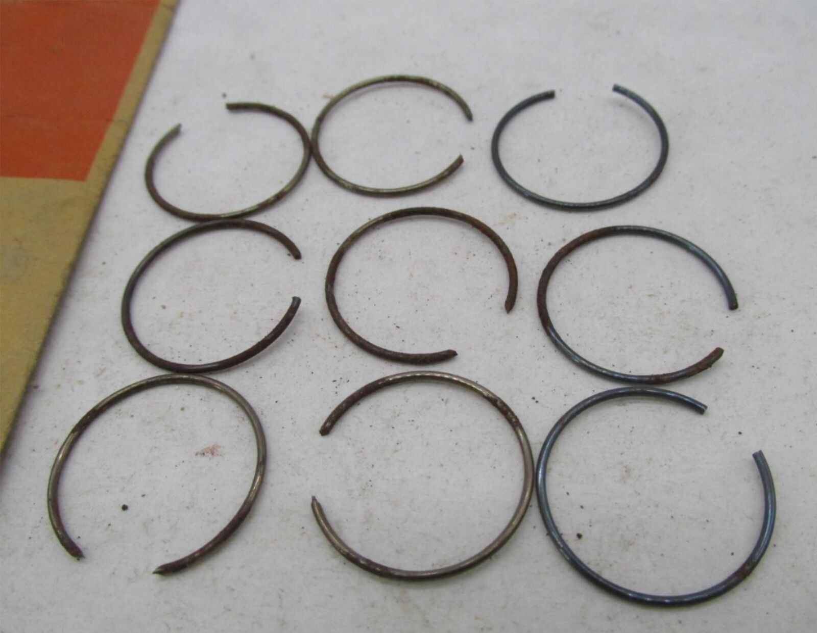 Lot of 9 Harley-Davidson Genuine NOS Aermacchi Retaining Rings 11025P