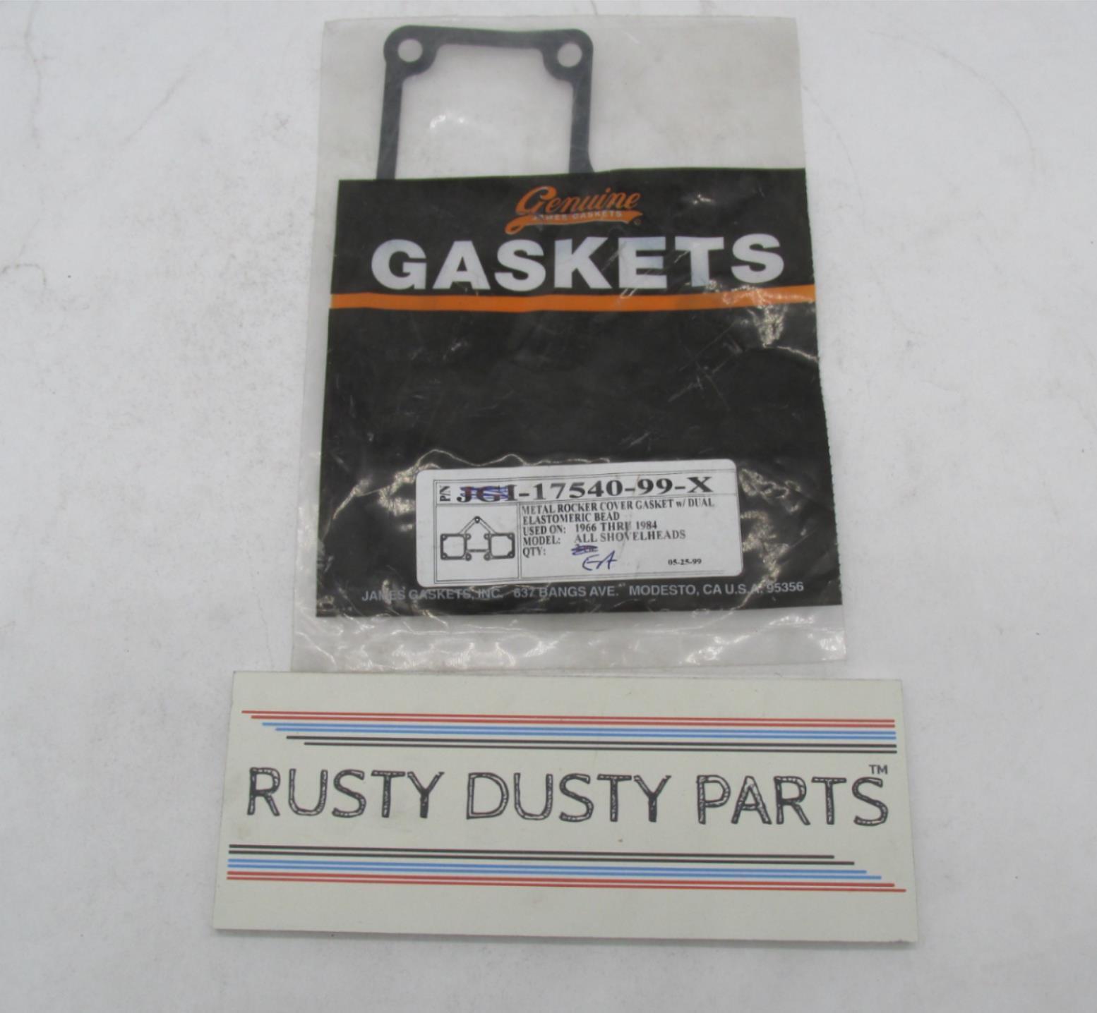 (1) Single Harley Davidson James Gaskets Metal Rocker Cover Gasket 175 ...