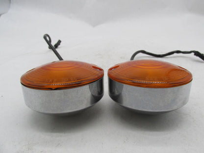 Pair of Harley Davidson Genuine Touring Amber Turn Signal Housings w/ Amber Lens