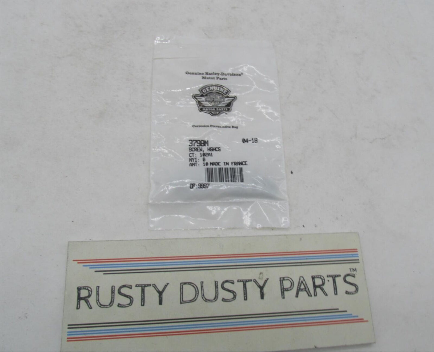 Lot of 7 Harley-Davidson Genuine NOS Hex Socket Head Cap Screws 3798M