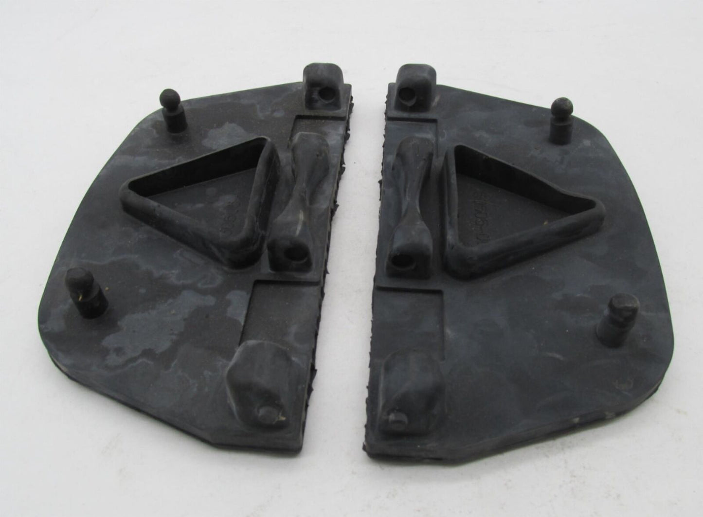 Pair of Harley Davidson Black Passenger Floor Board Rubber Pads 50606-06