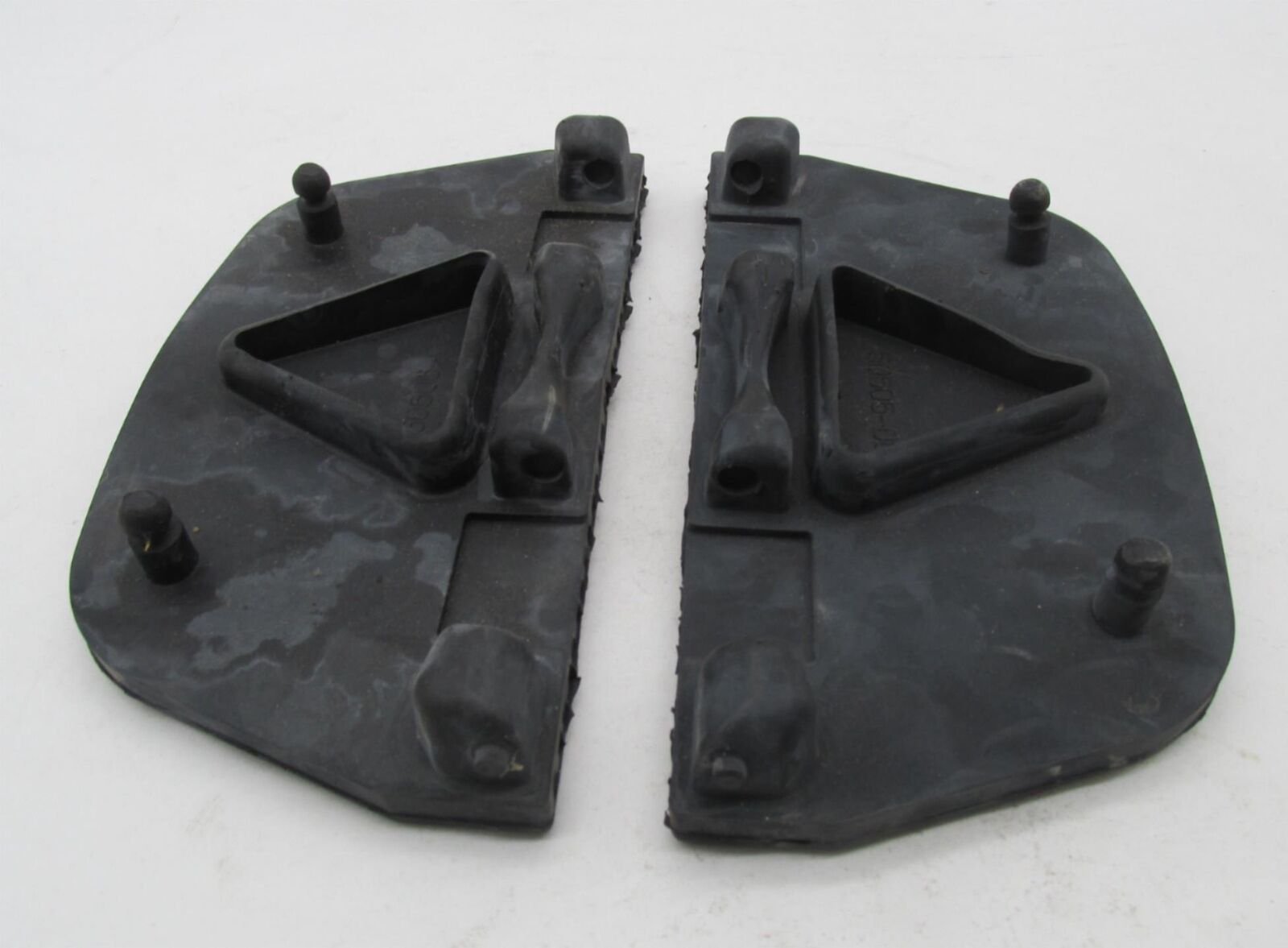 Pair of Harley Davidson Black Passenger Floor Board Rubber Pads 50606-06