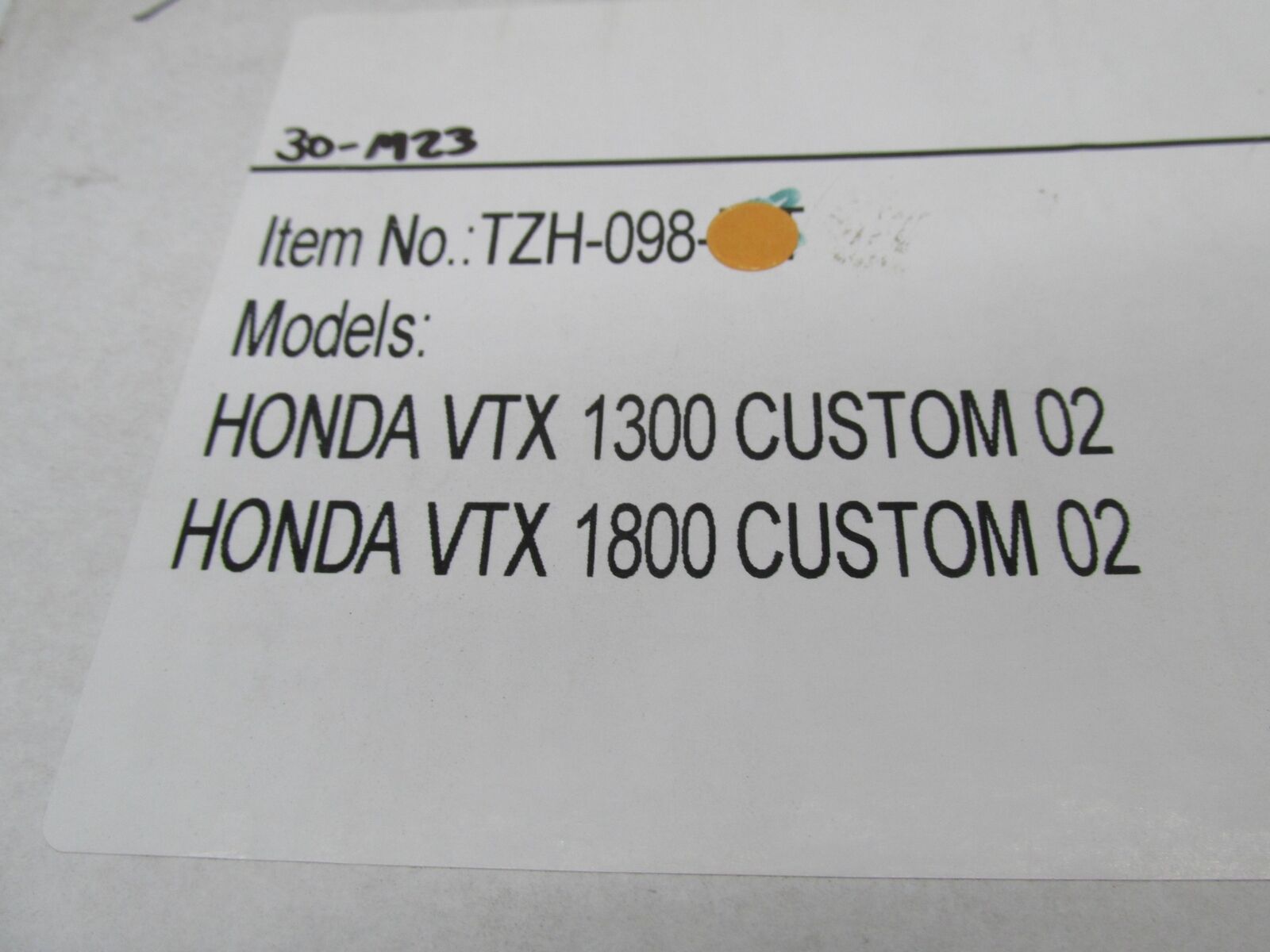 Topzone Honda VTX 1300 1800 Amber Taillight Lens TZK-098-INT