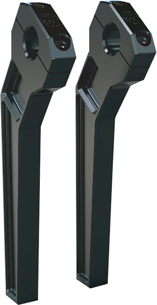 Todd's Cycle 1 1/8" Clamping Pullback Riser 10" Rise Black TD-R22-10B