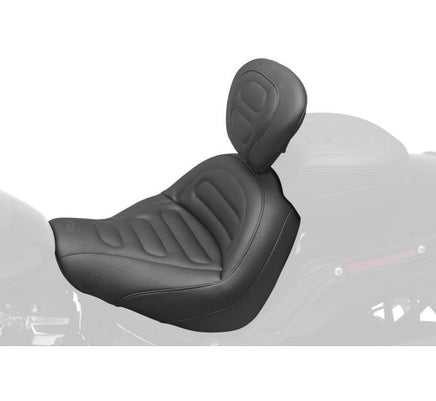 Mustang Standard Touring Seats w/Backrest for Softails 79334