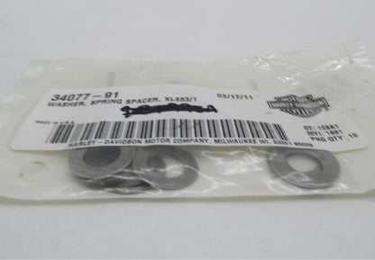 Lot of 9 Harley-Davidson Genuine NOS Spring Spacer Washers 34077-91