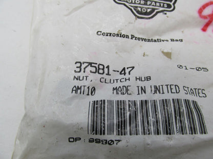Lot of 8 Harley Davidson Genuine NOS Clutch Hub Nuts 37581-47