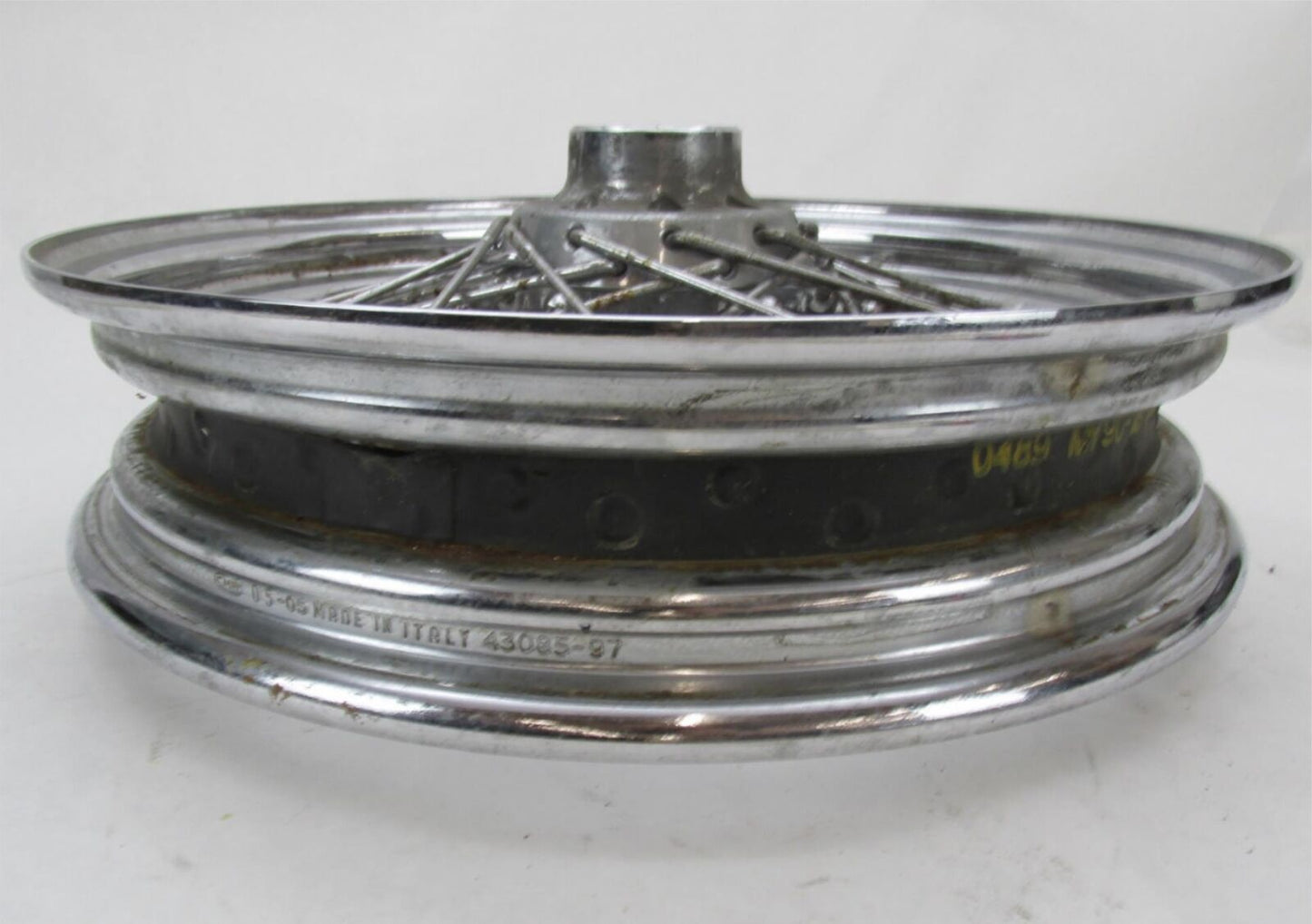 Harley-Davidson 2003 Road King 16" Front Chrome Spoke Wheel 43085-97