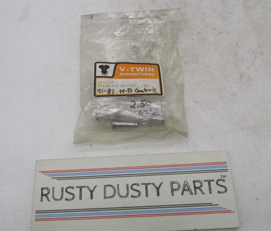 Lot of 7 Harley V-Twin 71-81 Hand Controls Lever Pivot Pin with Clips 26-0507