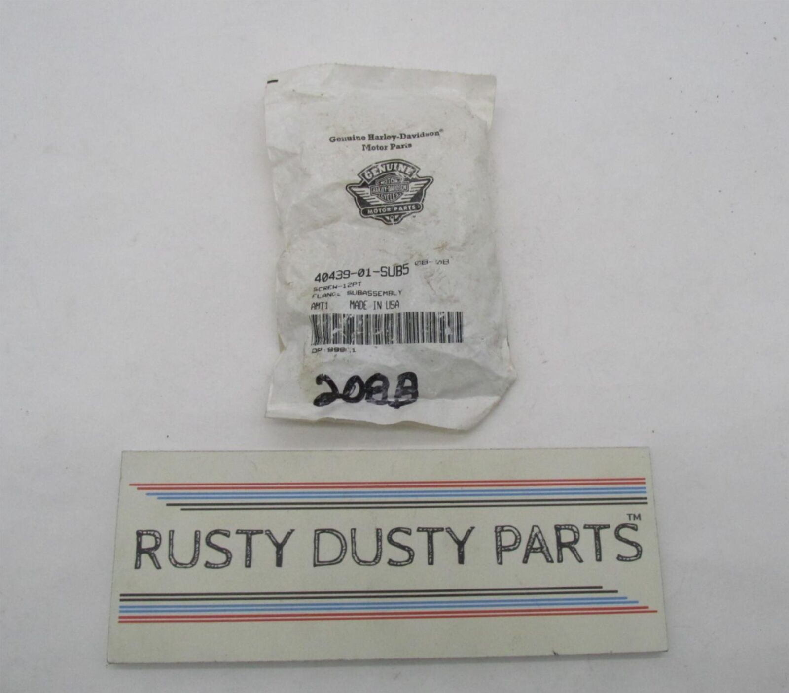 Lot of 5 Harley Davidson Genuine NOS 12pt Flange Screws 40439-01