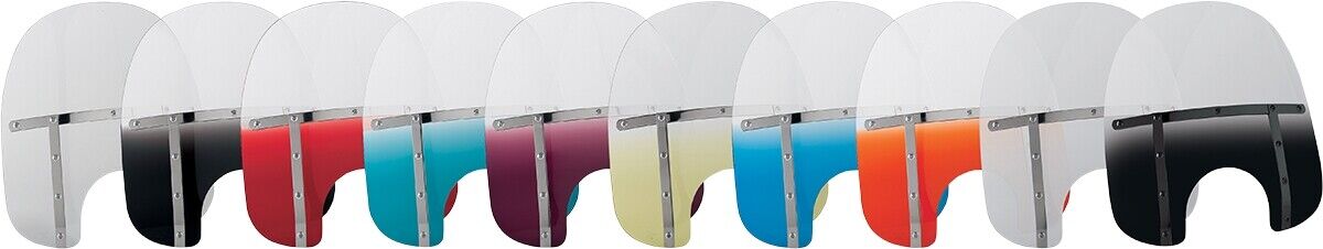 Memphis Shades 15in. Memphis Fats Windshield 7in. Cutout Clear MEM3120