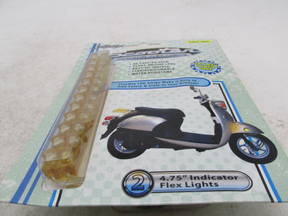 Pair of Street FX Scooter LED Indicator Amber Flex Light Strips