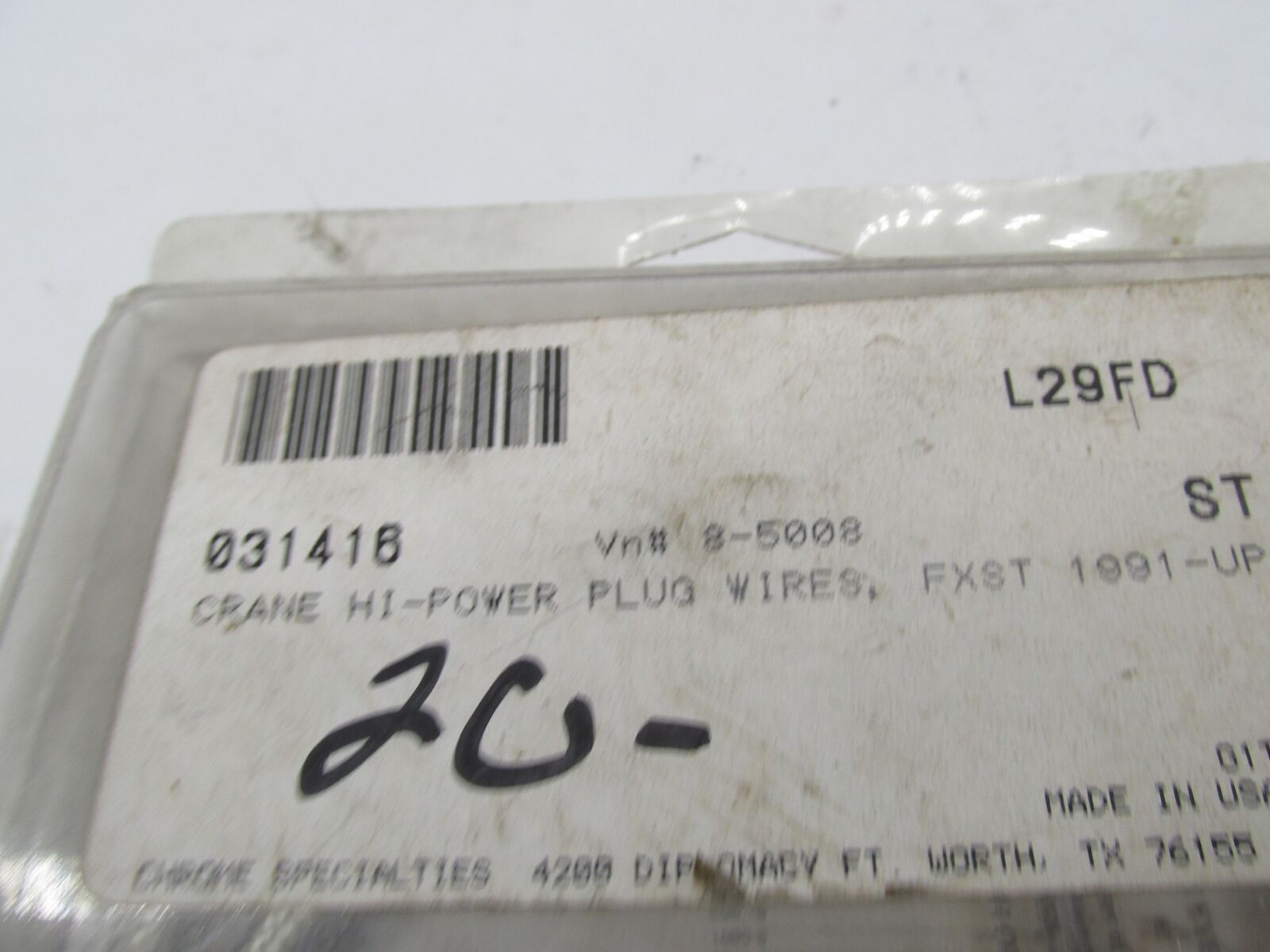 Harley Crane Hi-Power Spark Plug Ignition Wires 1991-UP FXST 031418 8-5008