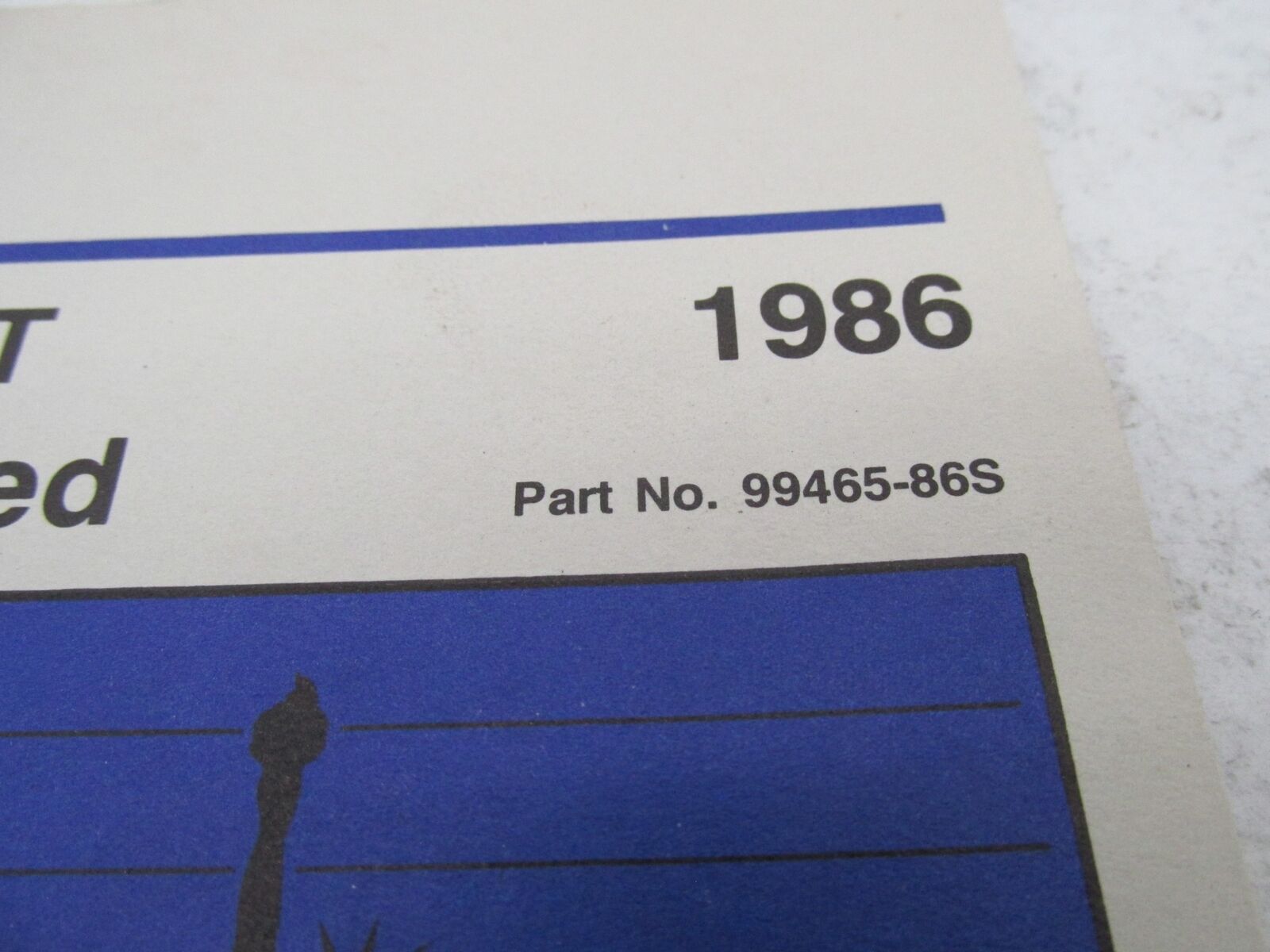 Harley-Davidson 1986 FXRT FXRD 13400cc 5 Speed Owner's Manual Book 99465-86S