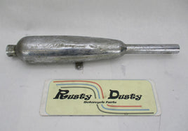 Vintage Triumph BSA British Motorcycle Chrome Burgess Exhaust Muffler