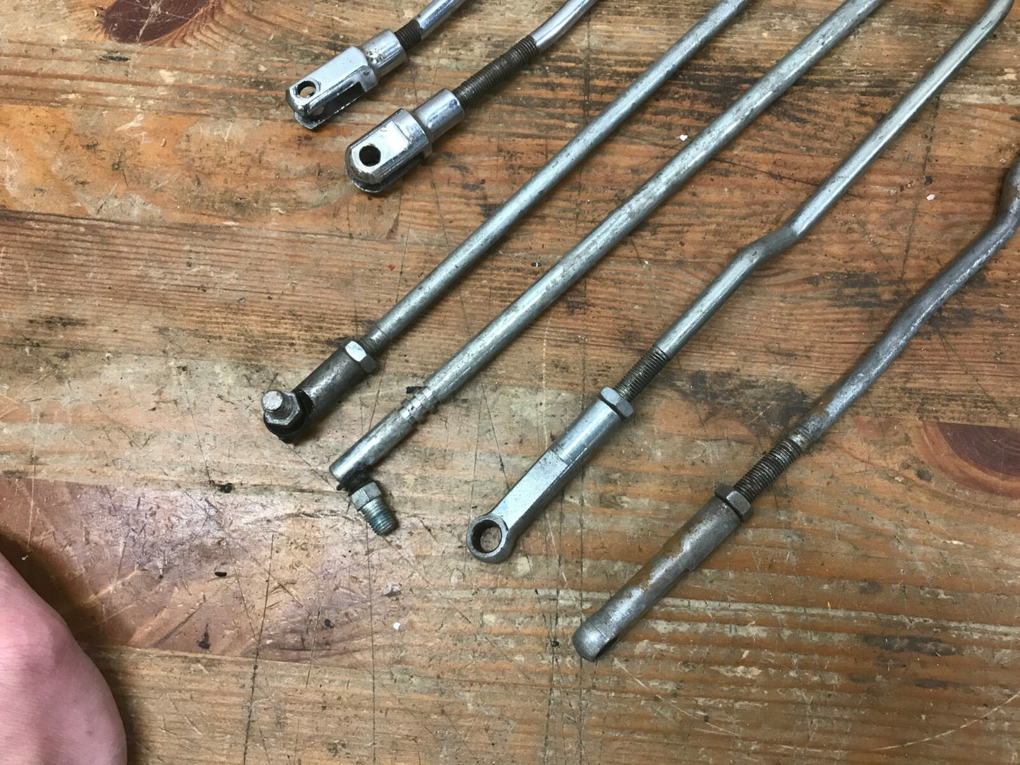 Mixed Lot of 6 Harley Connecting Shift Rods Lot EVO Shovelhead OEM Nic