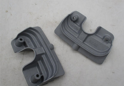 Harley Grey Finned Spark Plug Head Bolt Covers Twin Cam Bagger Softail Dyna