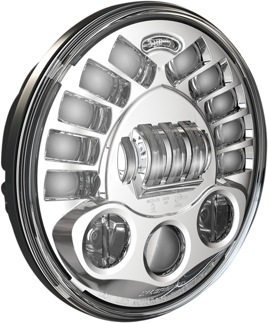 Custom Dynamics 7" Probeam LED Adaptive Pedestal Mount Headlamps Chrome PB-7PA-C