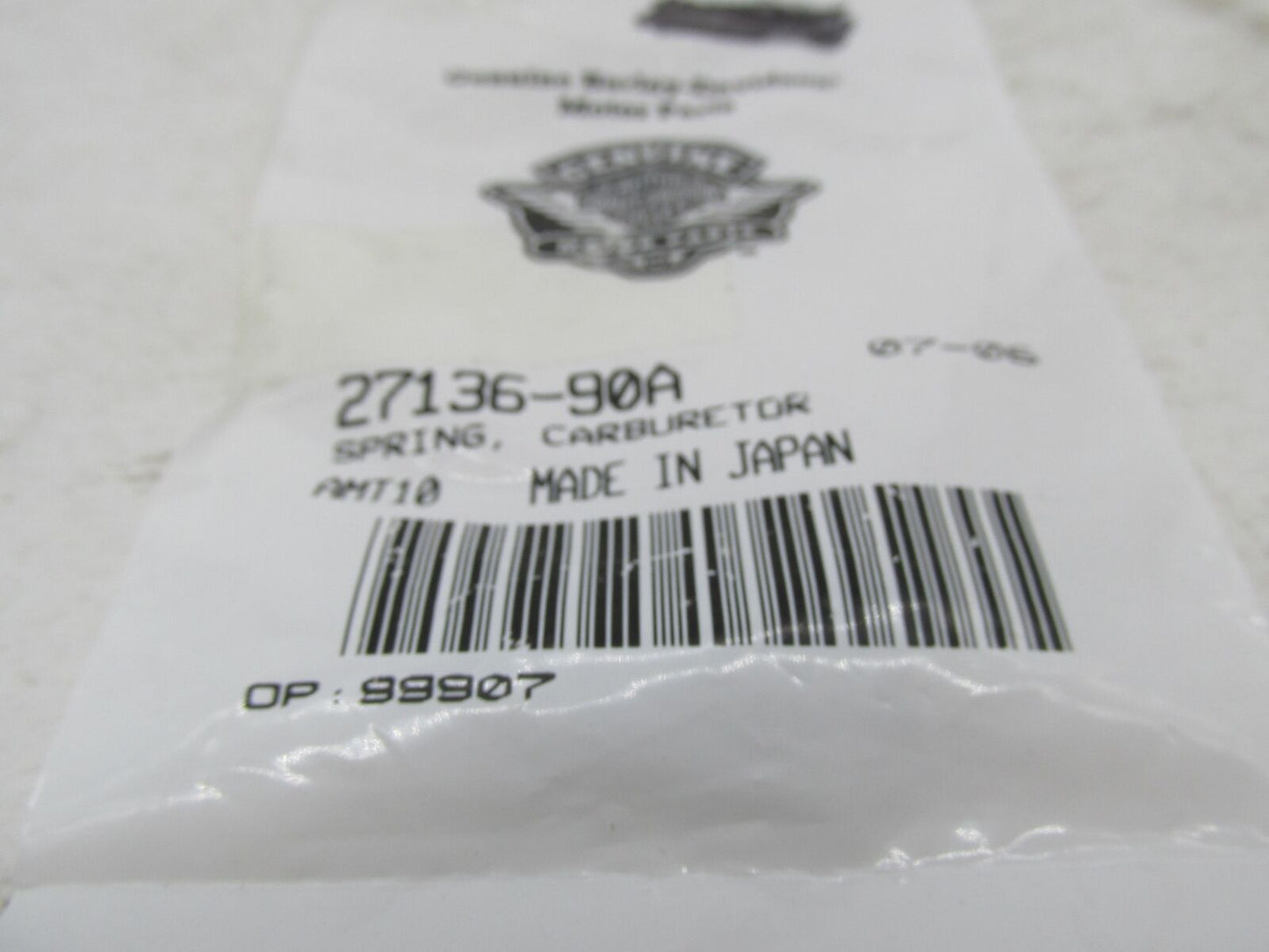 Lot of 5 Harley-Davidson Genuine NOS Carburetor Springs 27136-90A