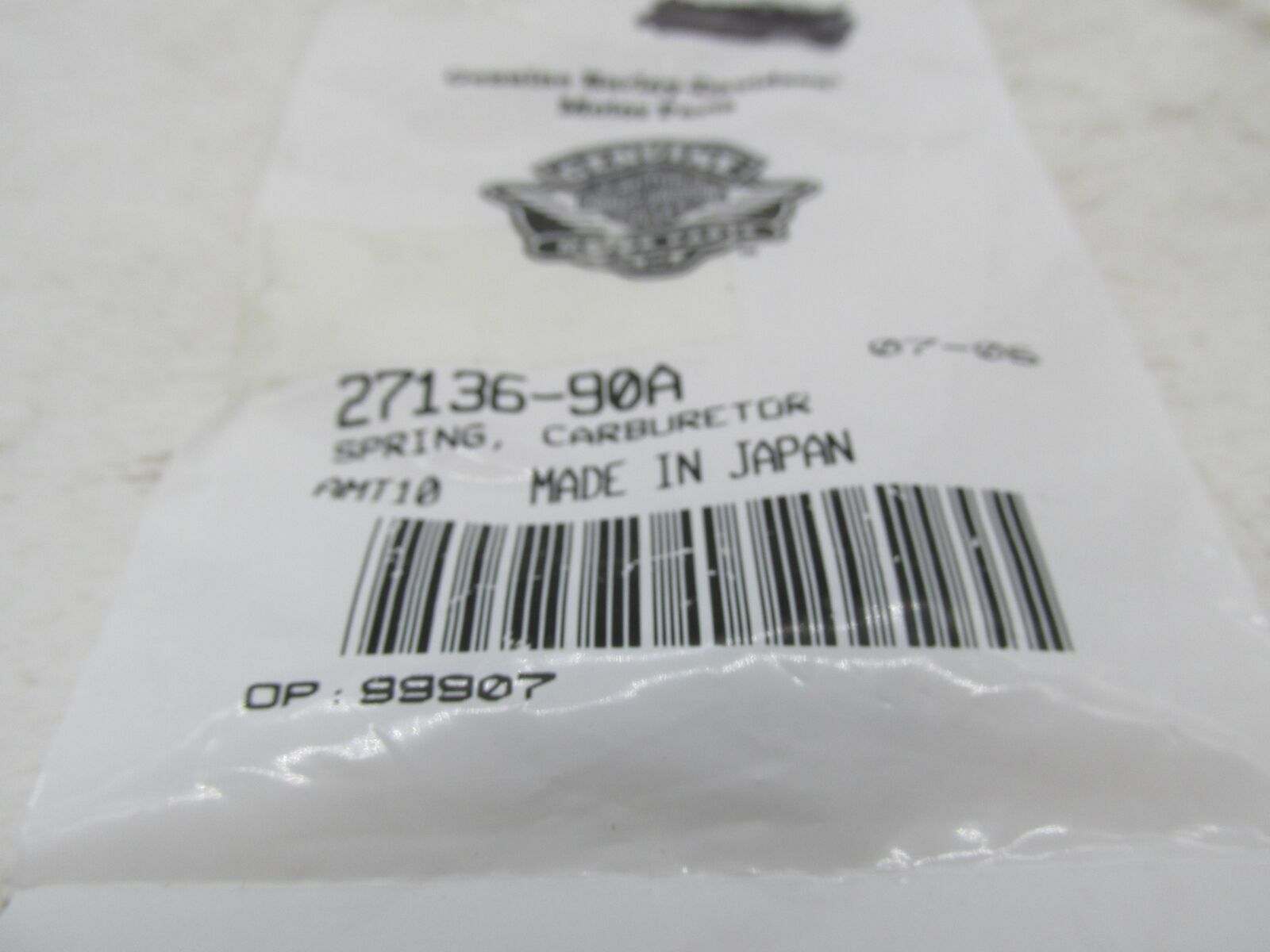 Lot of 5 Harley-Davidson Genuine NOS Carburetor Springs 27136-90A