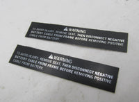 Lot of 2 Harley Davidson Genuine NOS Battery Warning Labels 66060-96