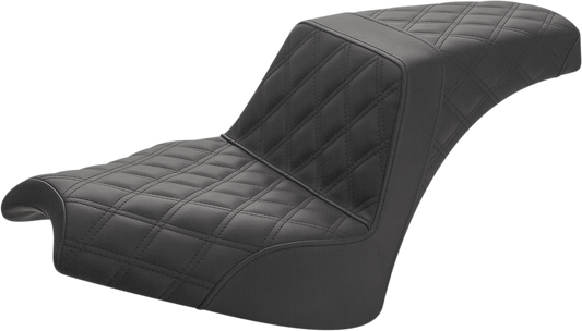Saddlemen Step Up Seat Driver/Passenger Lattice Stitch Black I21-04-175