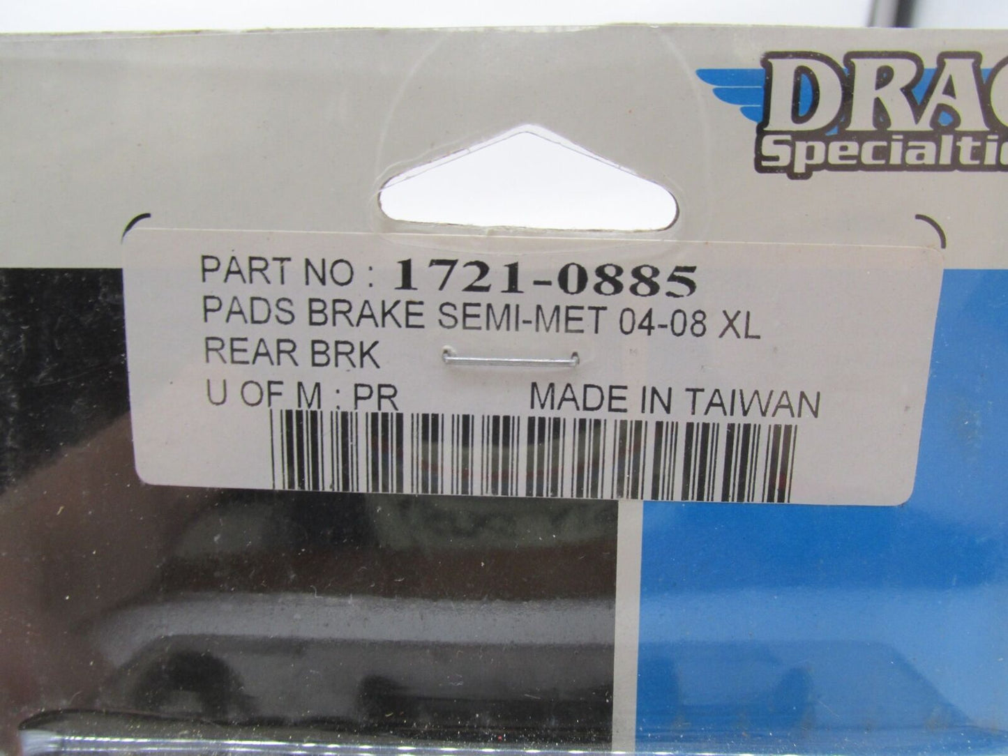 Harley Davidson 04-08 XL Drag Specialties Semi Metallic Brake Pads 1721-0885