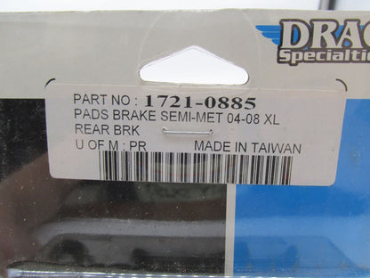 Harley Davidson 04-08 XL Drag Specialties Semi Metallic Brake Pads 1721-0885