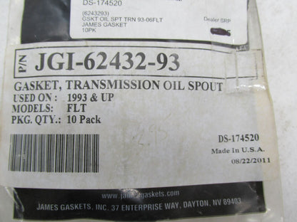 Lot of 8 Harley Davidson FLT Transmission Oil Spout Gaskets JGI-62432-93