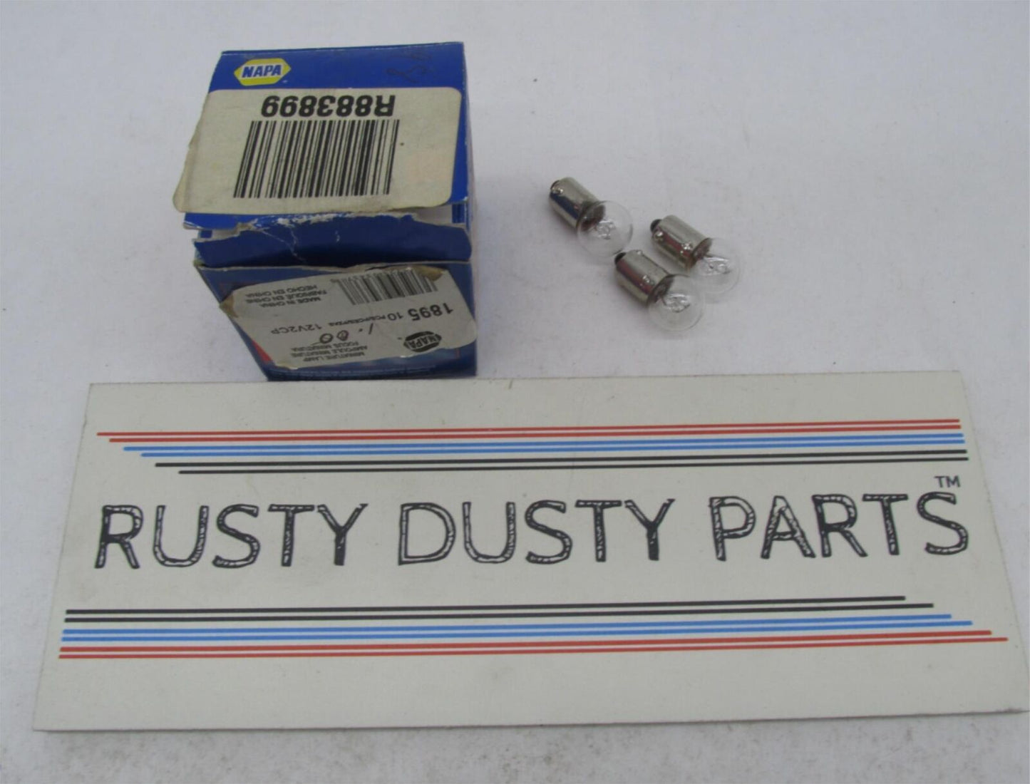 NAPA Lot of 3 Motorcycle Miniature Lamp R883899