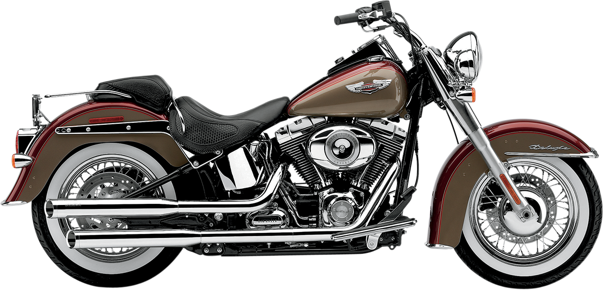 Cobra 3 Slip-On Mufflers with Tips for V-Twin Chrome 6002