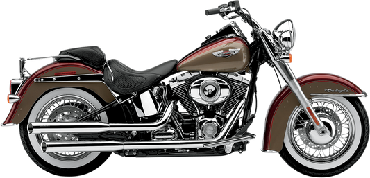 Cobra 3 Slip-On Mufflers with Tips for V-Twin Chrome 6002