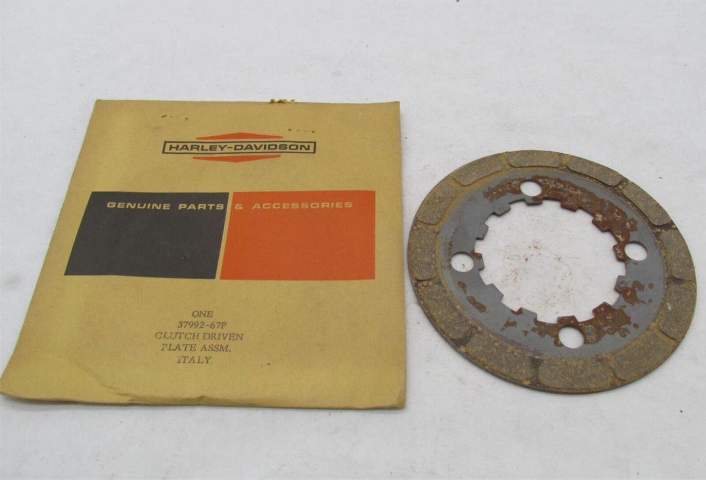 Harley-Davidson Genuine NOS Aermacchi Clutch Driven Plate 37992-67P