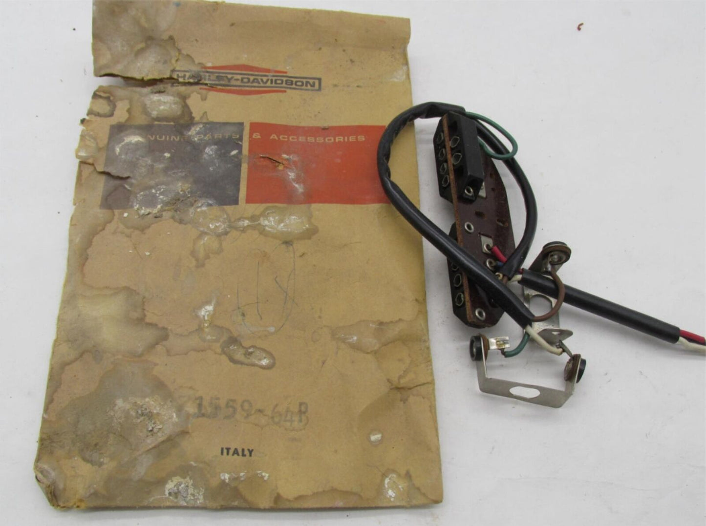Harley NOS Aermacchi 64’ Sprint C H Headlamp Wiring Terminal Board 71559-64P