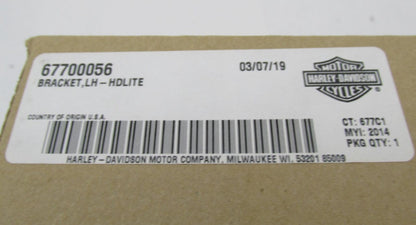 Harley-Davidson Genuine NOS FLHTCUTG LH Headlight Bracket 67700056