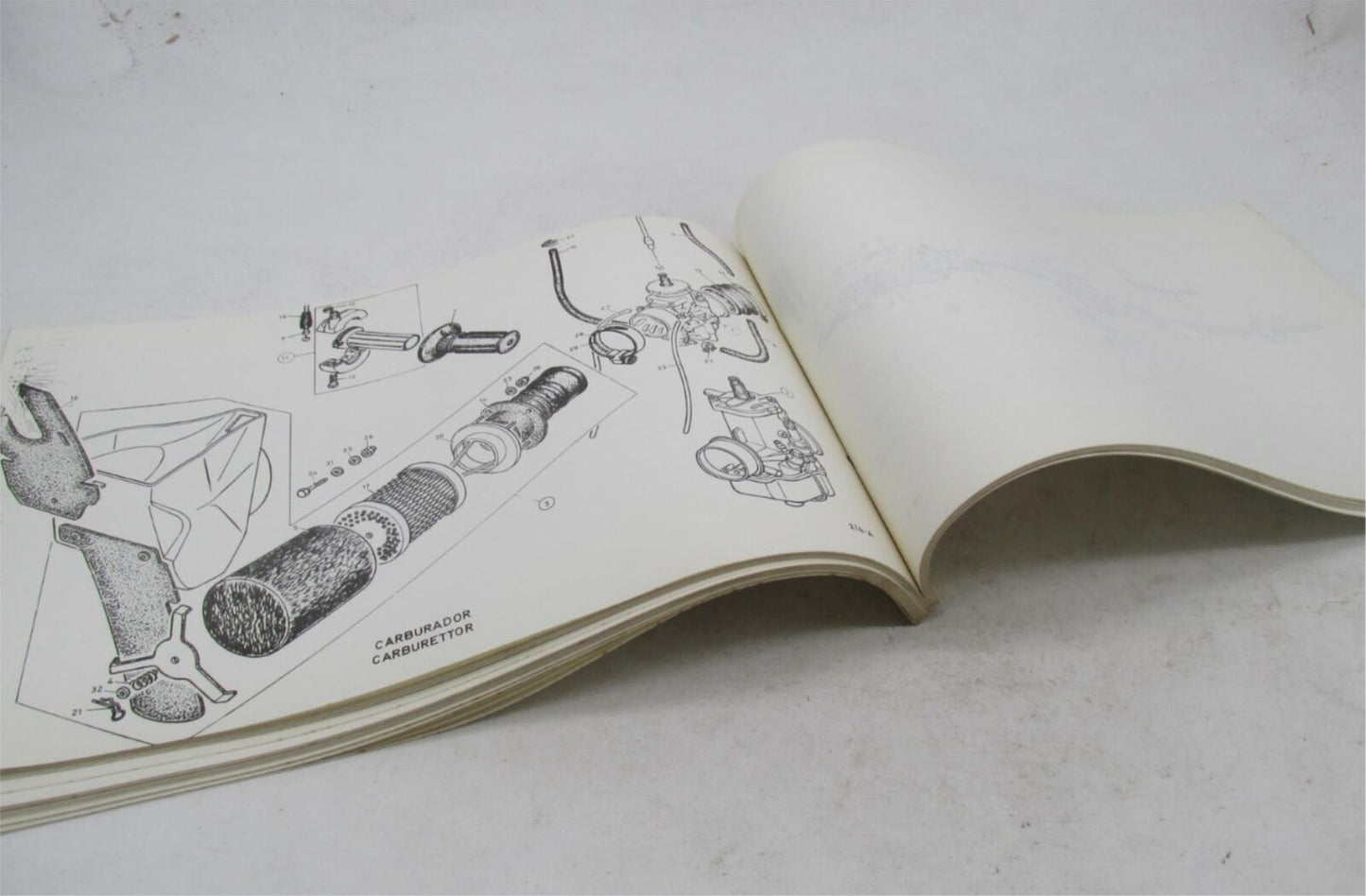 Bultaco Factory 1978 Frontera 214-215 Motorcycle Catalog Parts List Book