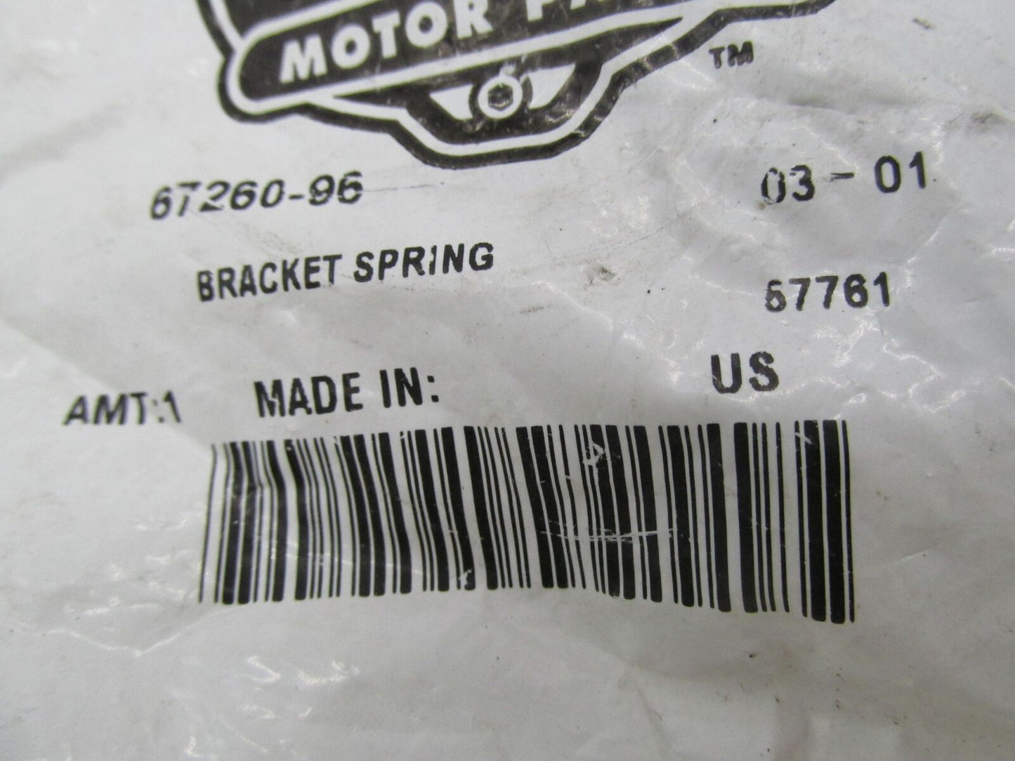 Harley-Davidson Genuine NOS Softail Dash Panel Support Bracket Spring 67260-96