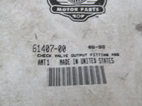 Harley Davidson Genuine NOS Check Valve Output Fitting 61407-00