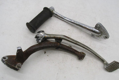 Triumph BSA Vintage Chopper Chrome Brake Side Foot Control Lever with Mount