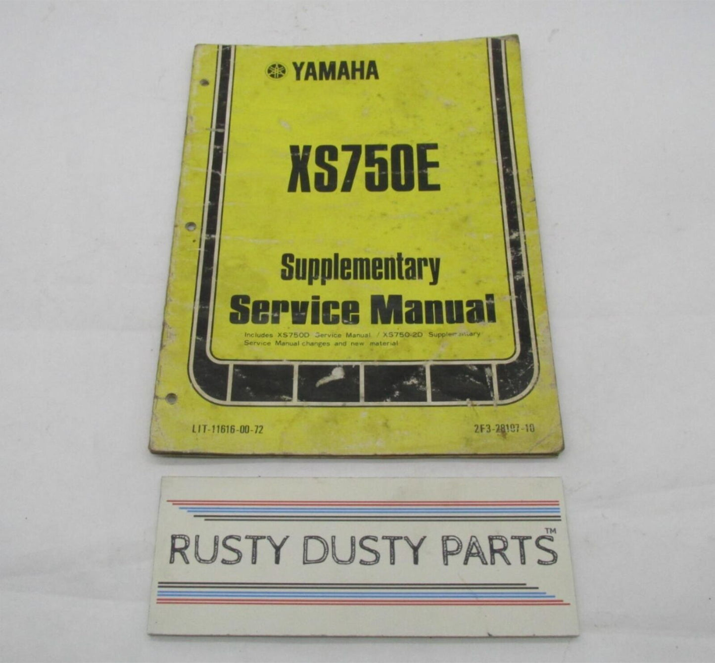 Yamaha Vintage XS750E Supplementary Service Manual LIT-11616-00-72