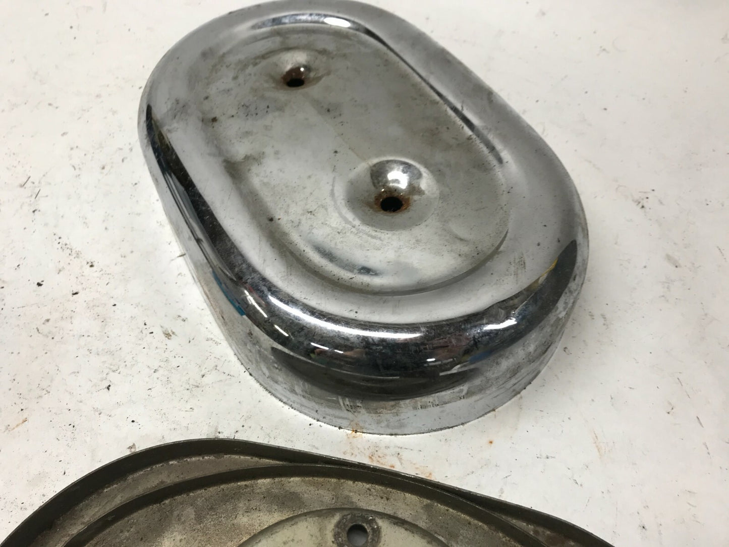HARLEY SPORTSTER IRONHEAD 1966-69 AIR CLEANER Intake Backing plate & C