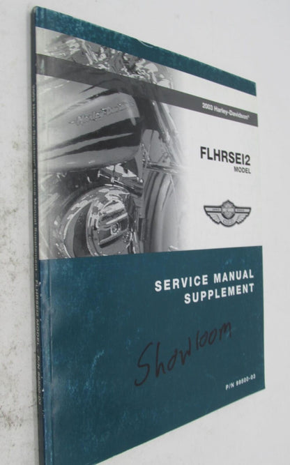Harley Official Factory 2003 FLHRSE12 Service Manual Supplement 99500-03